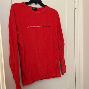 Polo Jeans Company Red Long Sleeve Shirt size: XL